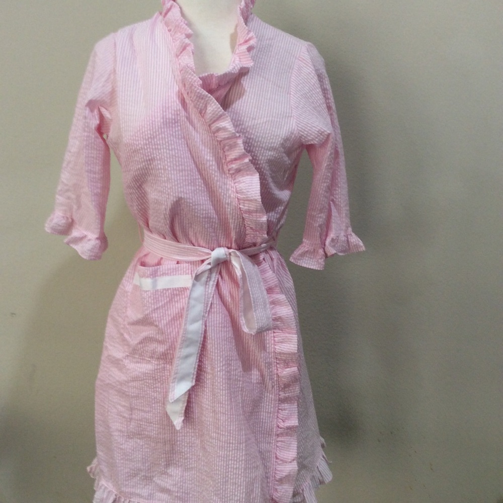 Seersucker robe